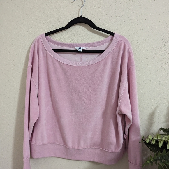 Lab Joy Women's Sweatshirt. Light Pink and Velour. Size Medium. - Picture 1 of 3